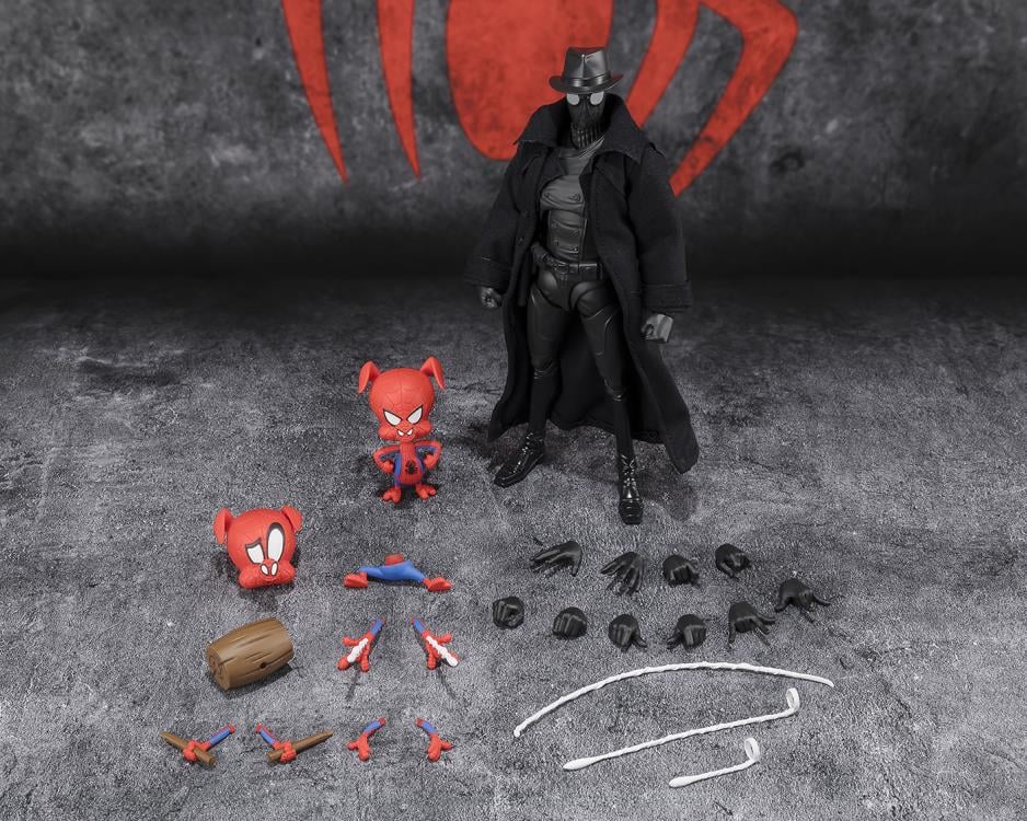 Marvel Spider-Man: Across the Spider-Verse S.H.Figuarts Spider-Man Noir & Spider-Ham Action Figure Set