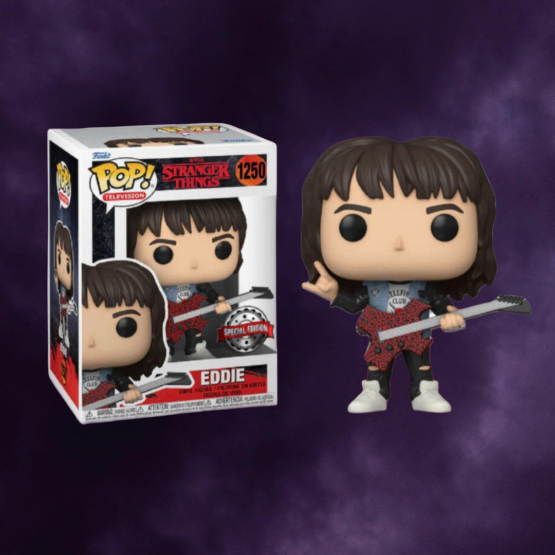 Stranger Things 4 – Eddie with Guitar (Exclusive) Funko Pop! #1250