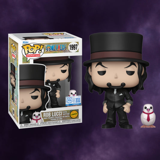 One Piece – Rob Lucci with Hattori Funko Pop! #1997 (Limited Chase Edition)