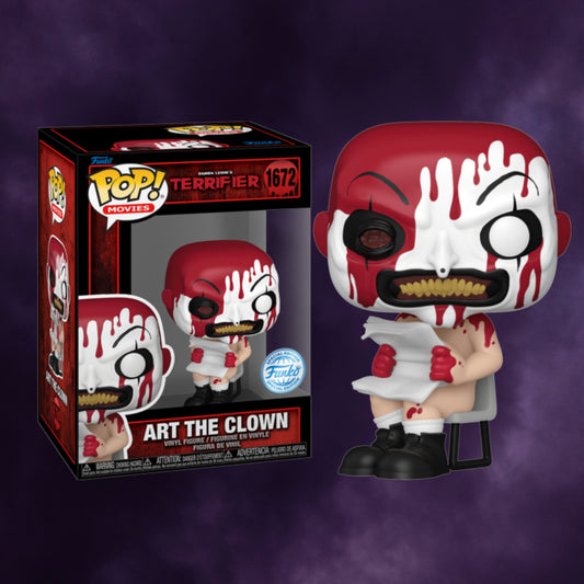 Terrifier – Art the Clown with Newspaper Pop! #1672 (Scare Fair Exclusive)