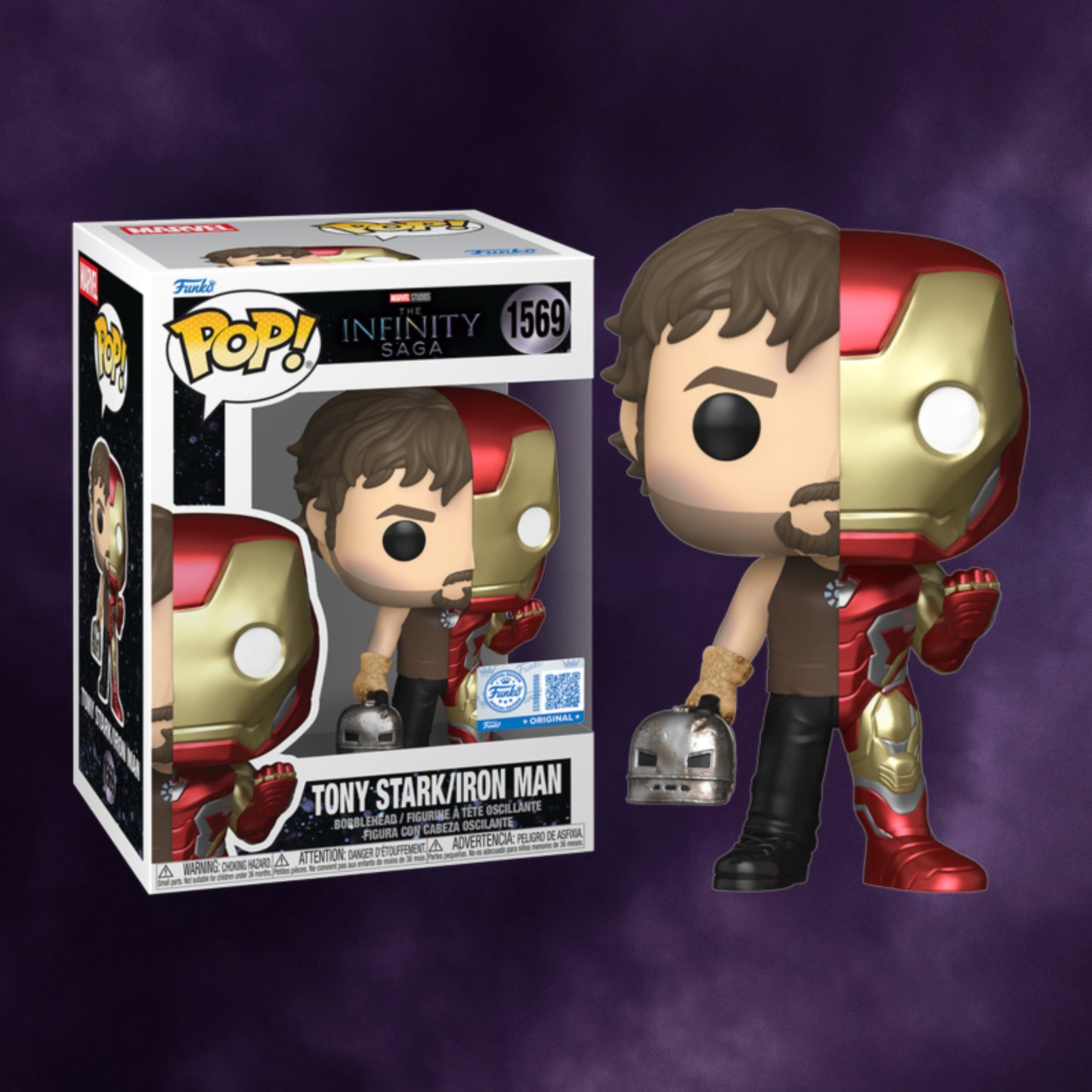 Marvel: The Infinity Saga – Tony Stark / Iron Man Split Pop! #1569 (Special Edition)