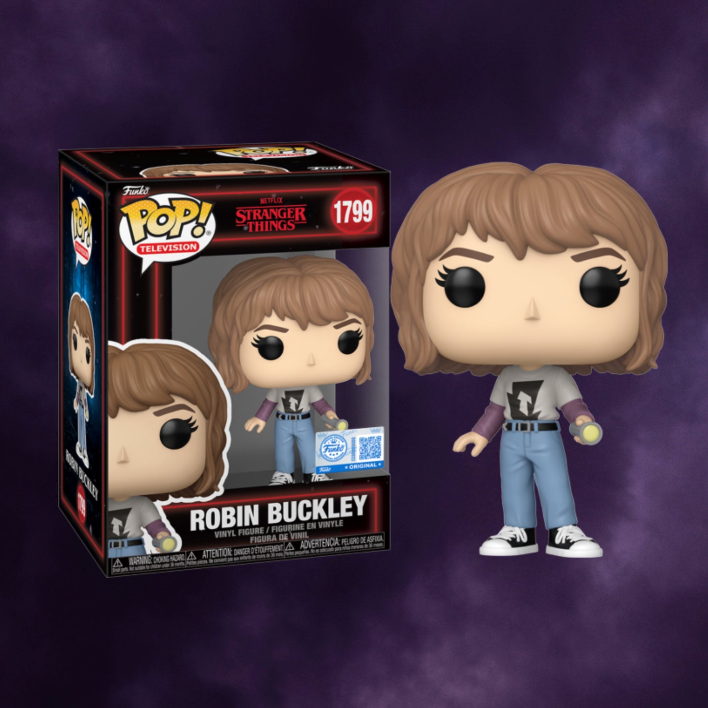 Stranger Things – Robin Buckley with Flashlight (Season 5) Funko Pop! Exclusive #1799