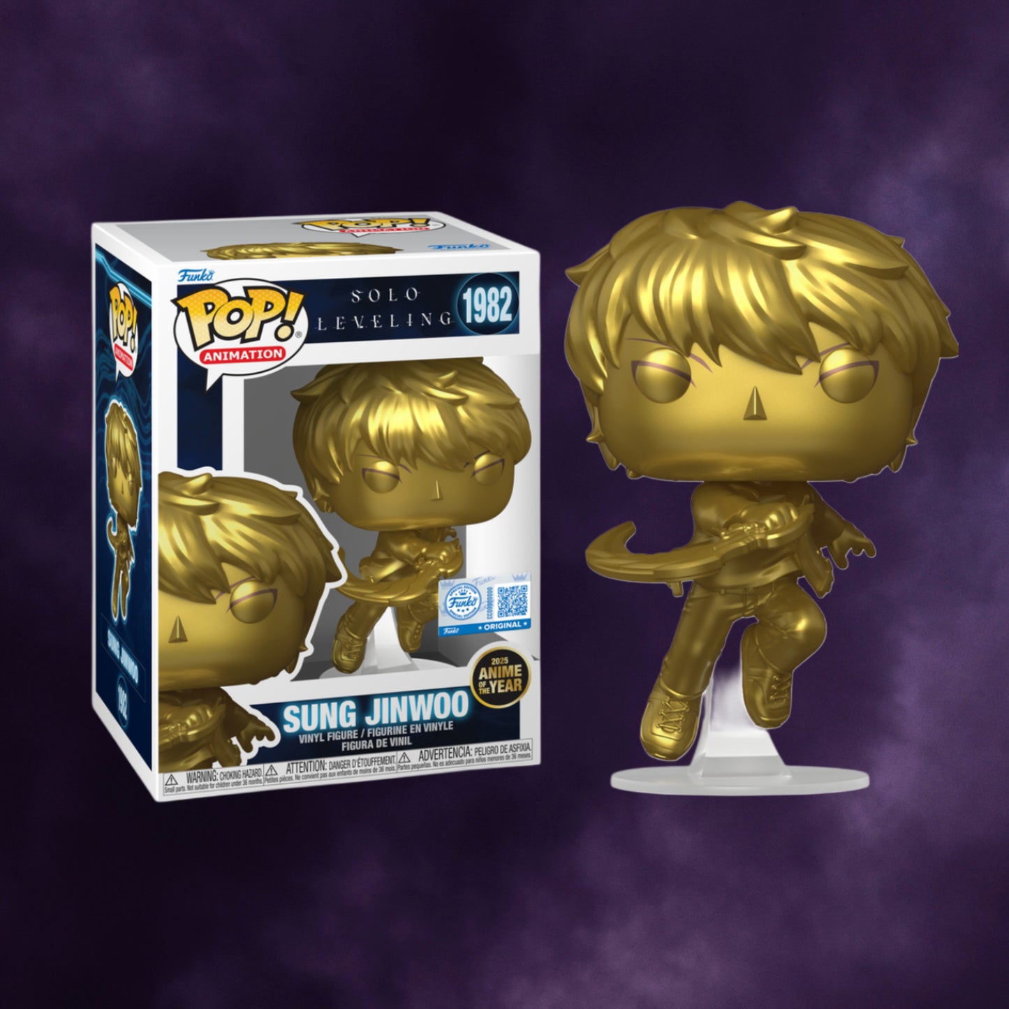 Funko Pop! Animation: Solo Leveling – Sung Jinwoo (Gold) #1982 Anime of the Year