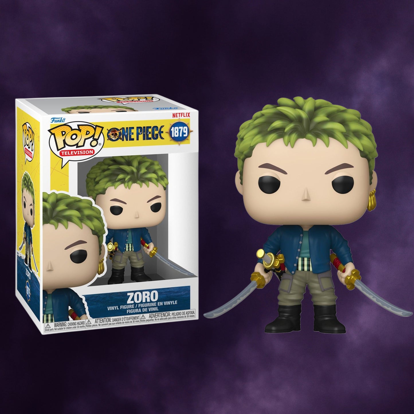 Funko Pop! Television One Piece – Zoro (Netflix Versiyon) #1879