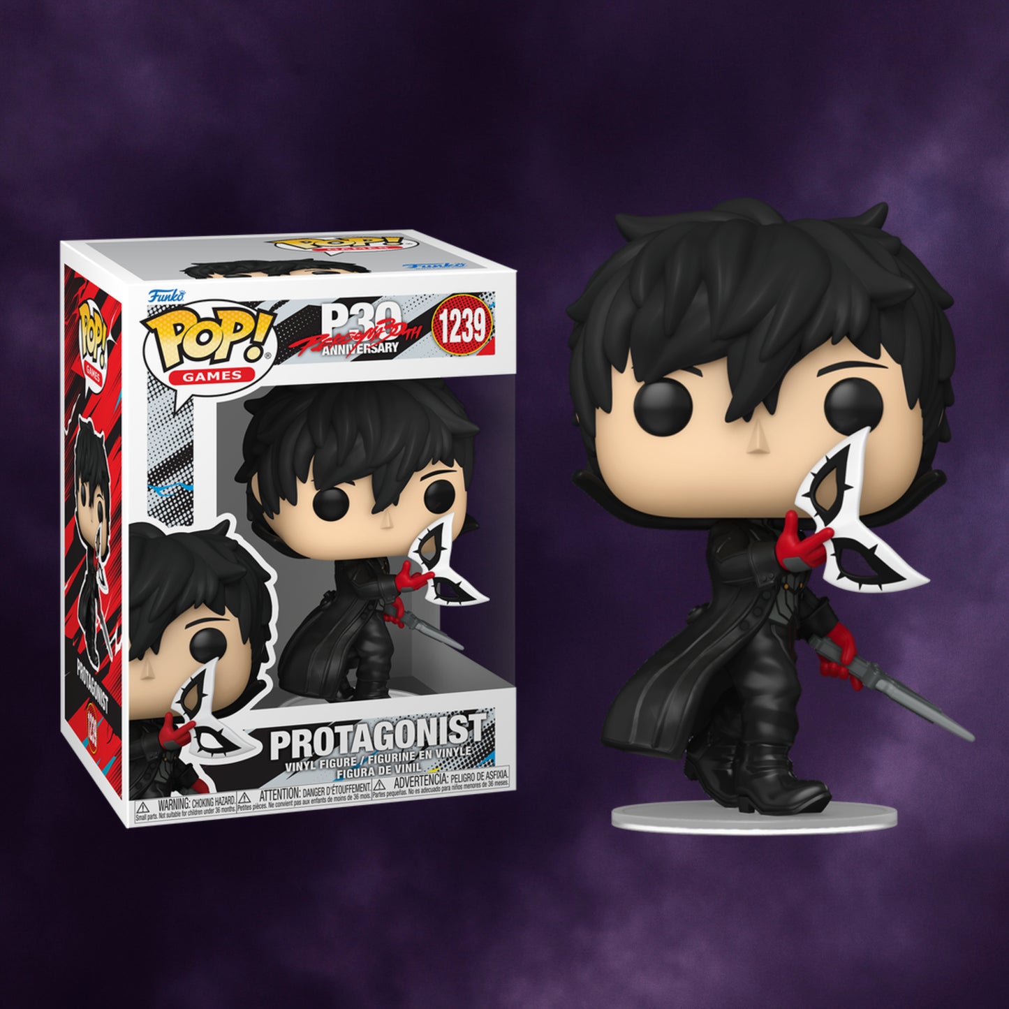 Funko Pop! Games: Protagonist (Persona 5) (30th Anniversary)#1239