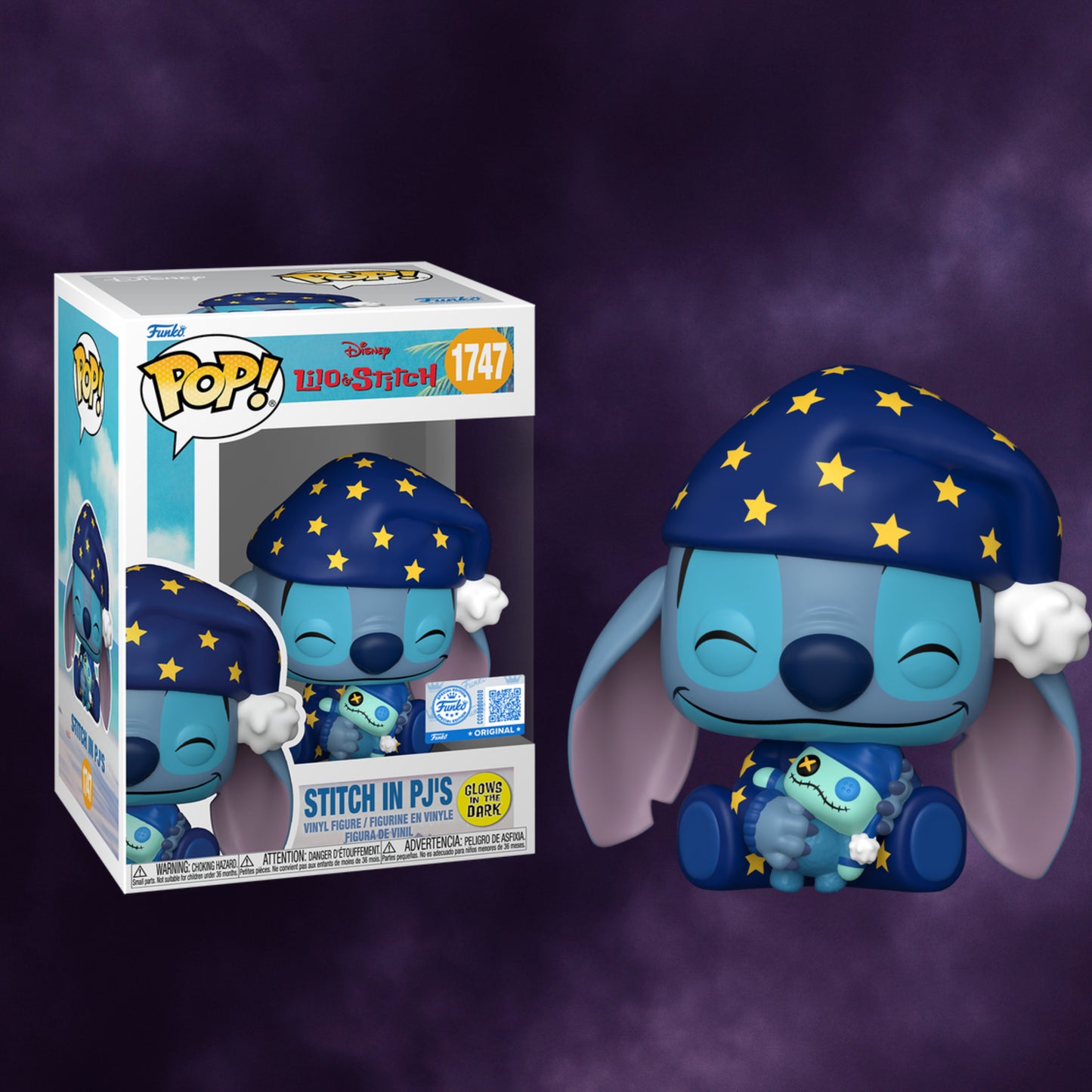 Funko Pop! Disney: Lilo & Stitch – Stitch in PJs (Glows in the Dark)