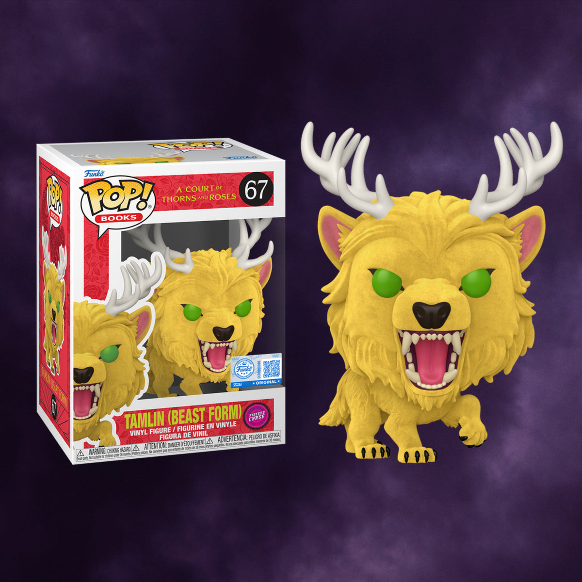 A Court of Thorns and Roses Pop! Books Tamlin Beast Form Flocked Chase #67