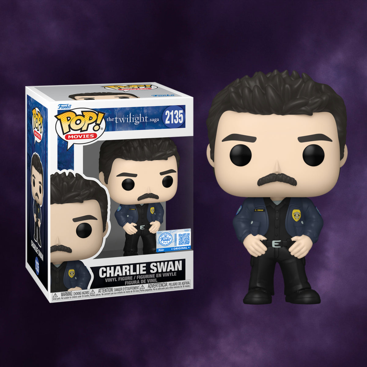The Twilight Saga Pop! Movies Charlie Swan Exclusive #2135