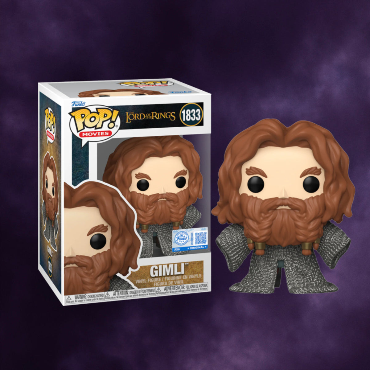 Funko Pop! Movies The Lord of the Rings – Gimli #1833 Exclusive