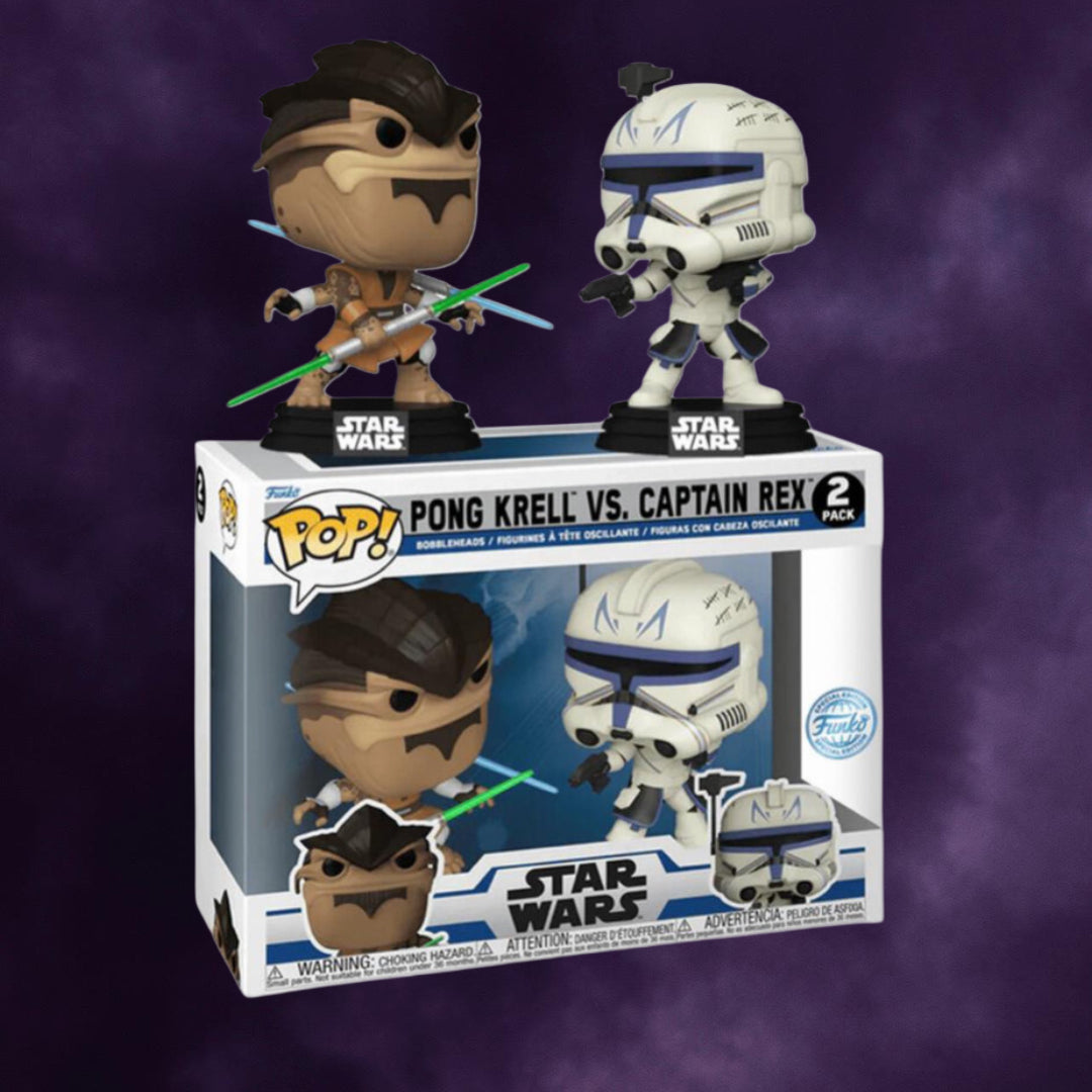 Star Wars: The Clone Wars – Pong Krell vs. Captain Rex Exclusive Funko Pop! Figure