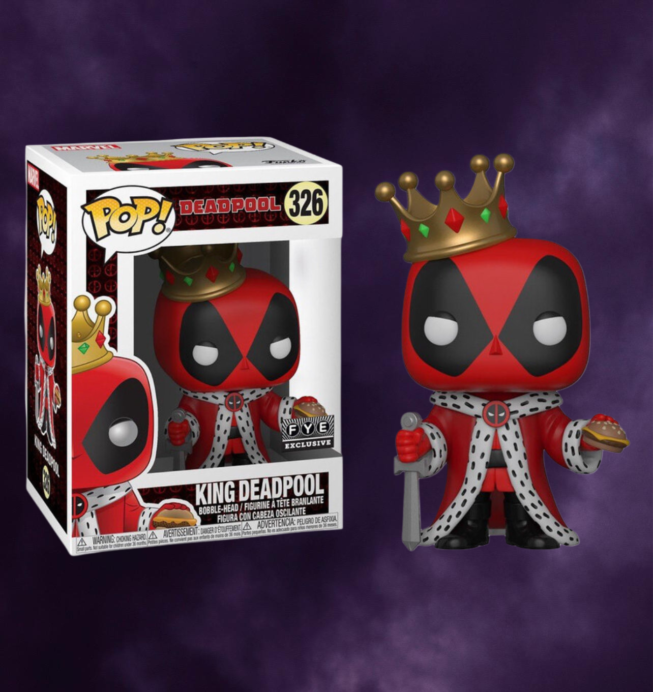 Marvel King Deadpool Exclusive Funko Pop! #326