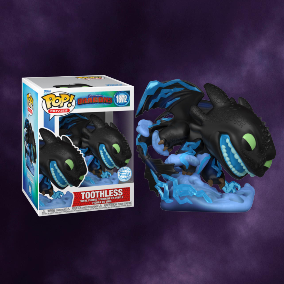How to Train Your Dragon Toothless with Lightning Premium Funko Pop! #1872