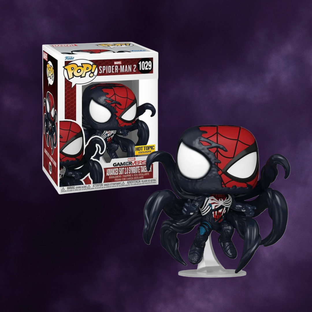 Marvel Spider-Man 2: Advanced Suit 2.0 Symbiote Takeover Hot Topic Exclusive Funko Pop! #1029