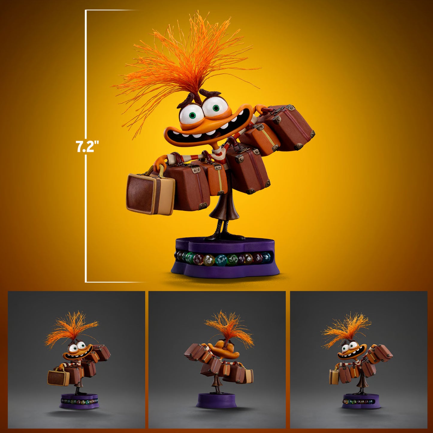 Disney – Anxiety Art Scale 1/10 Statue (Inside Out 2) Iron Studios