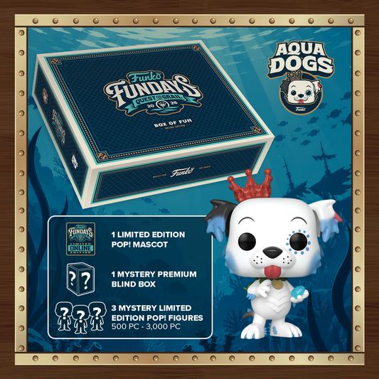 Funko Fundays Quest for the Grail 2026 Box of Fun – Aqua Dogs Limited Edition