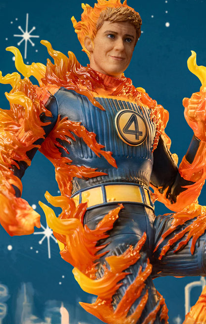 Statue Human Torch (Blue Suit Variant) - Fantastic Four - Art Scale 1/10 - Iron Studios