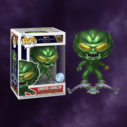 Marvel Spider-Man: No Way Home – Green Goblin (Metallic Suit) Exclusive Funko Pop! #1168