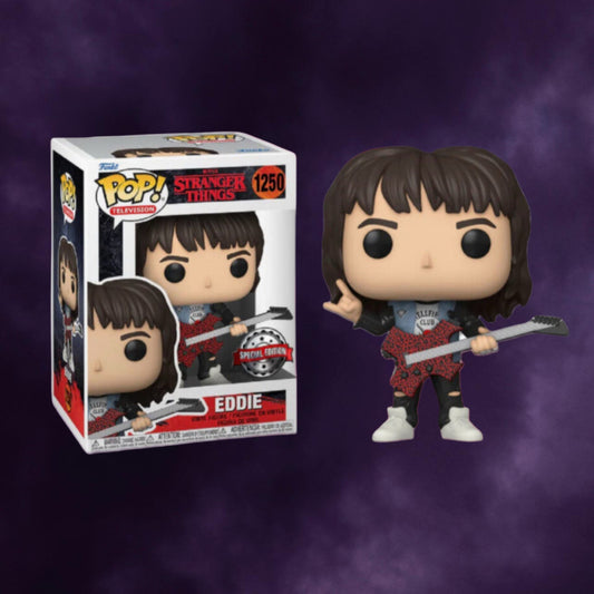 Stranger Things 4 – Eddie with Guitar (Exclusive) Funko Pop! #1250
