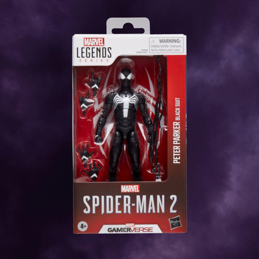 Marvel's Spider-Man 2 – Peter Parker Black Suit Gamerverse Marvel Legends 6" Scale Action Figure