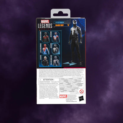 Marvel's Spider-Man 2 – Peter Parker Black Suit Gamerverse Marvel Legends 6" Scale Action Figure