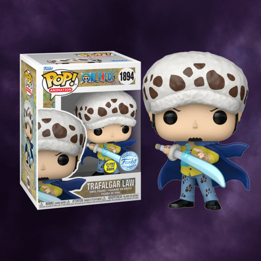 One Piece Trafalgar Law with Blue Anesthesia Funko Pop! #1894 (Glow-in-the-Dark, Special Edition)