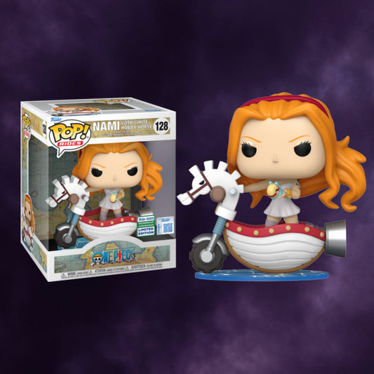 One Piece – Nami with White Hobby Horse Funko Pop! Rides #128 (2025 Convention Limited Edition)
