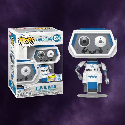 Funko Pop! Marvel: Fantastic 4 First Steps – H.E.R.B.I.E. #1504 (2025 Summer Convention Shared Exclusive)