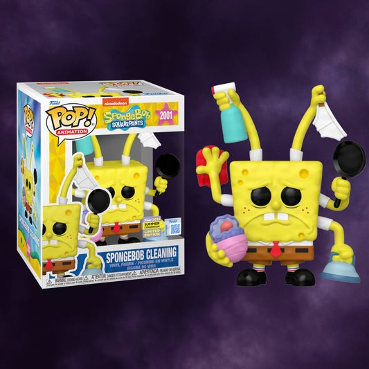 SpongeBob SquarePants – SpongeBob Cleaning Funko Pop! #2001 (2025 Summer Convention Limited Edition)