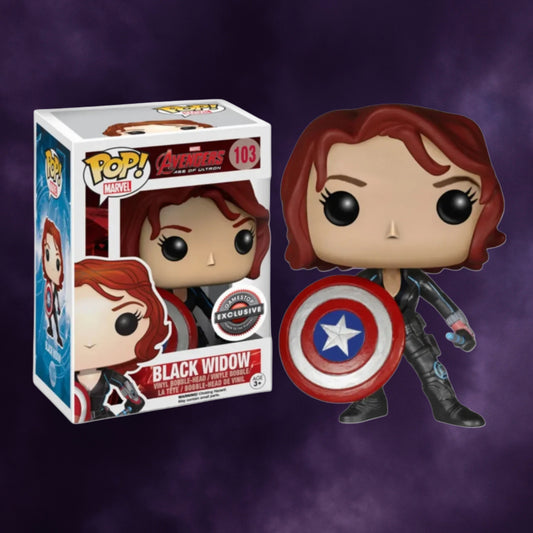 Avengers: Age of Ultron – Black Widow with Shield Funko Pop! #103 (Gamestop Exclusive)