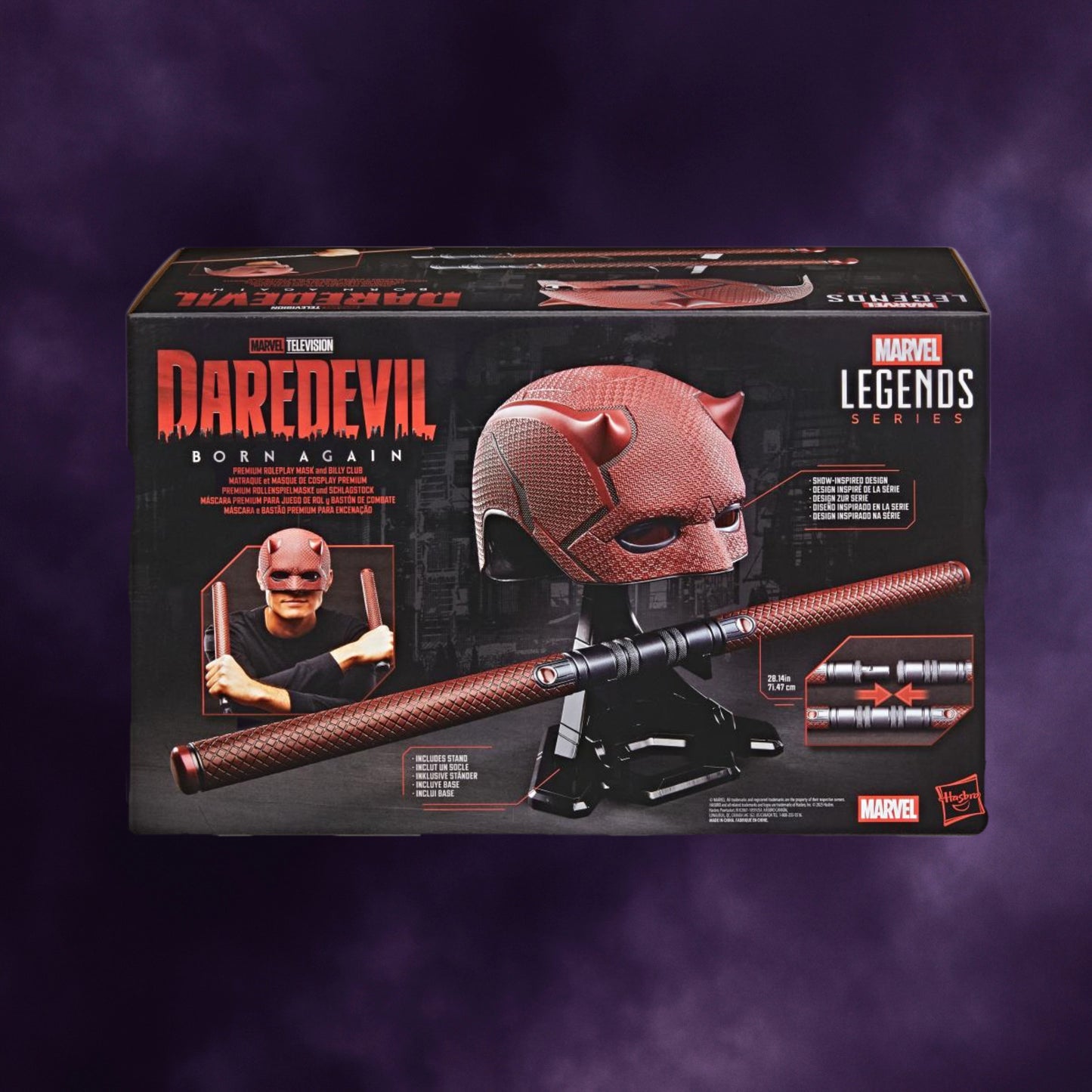 Daredevil: Born Again Marvel Legends Daredevil Premium Roleplay Mask and Billy Clubs
