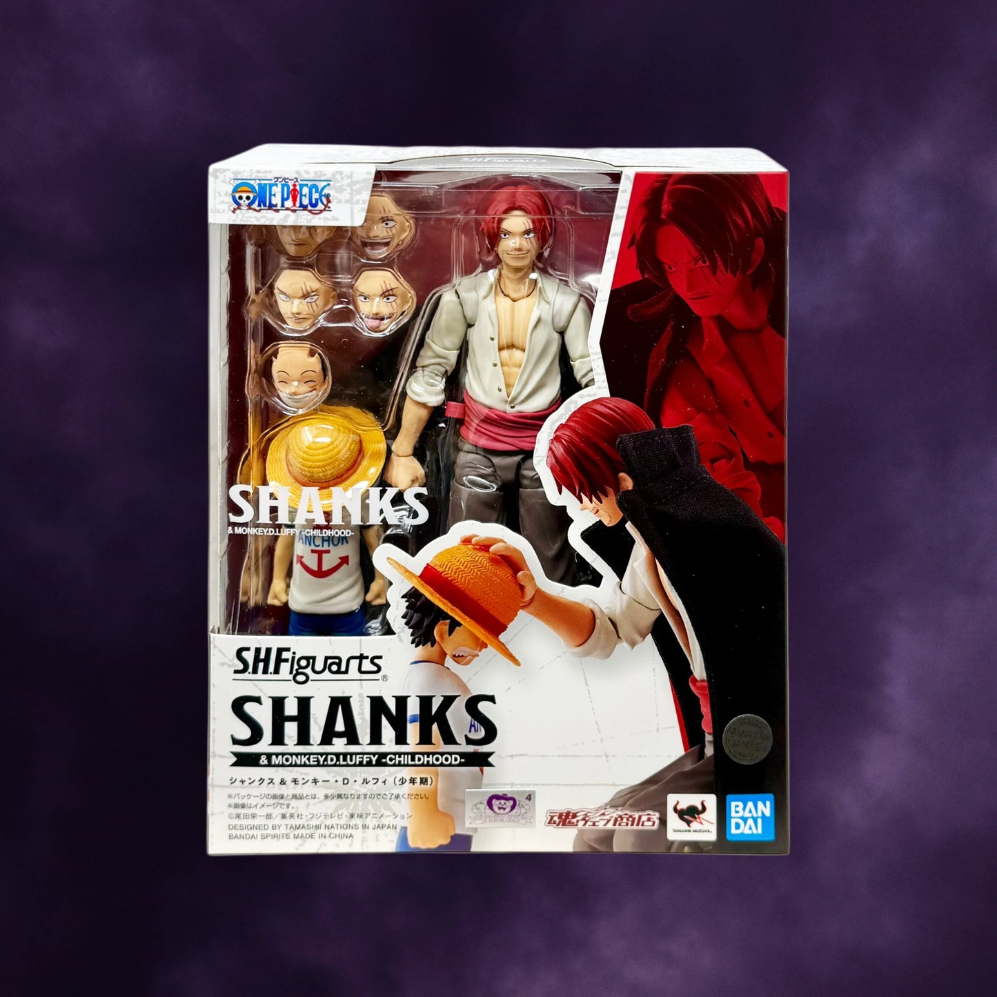 One Piece S.H.Figuarts Shanks and Monkey D. Luffy (Childhood) Action Figure
