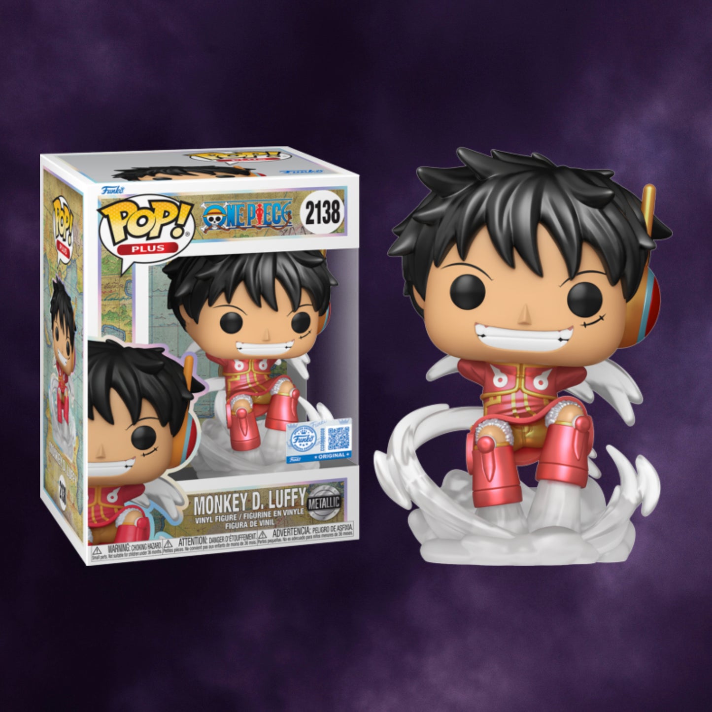 One Piece – Monkey D. Luffy (Egghead Arc) Metallic Funko Pop! Plus (Exclusive) #2138