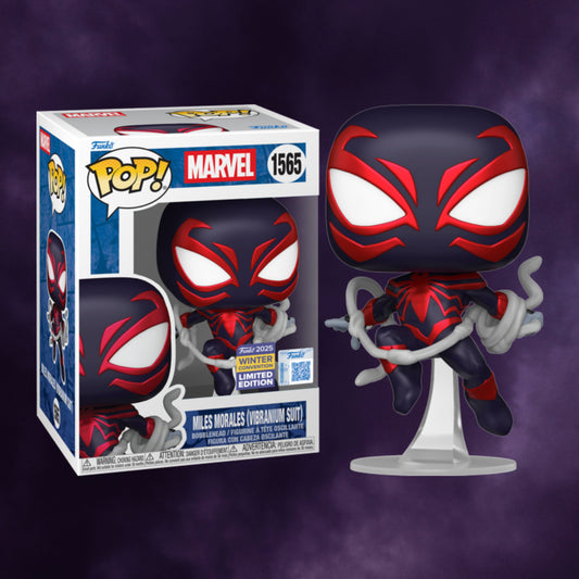 Spider-Man – Miles Morales (Vibranium Suit) Pop! Vinyl Figure (2025 Winter Convention Exclusive)