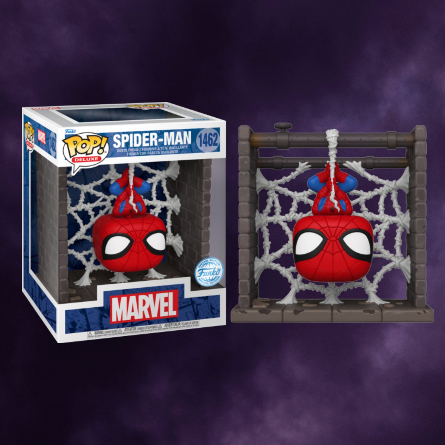 Marvel Comics – Spider-Man (Webbed) Deluxe Funko Pop! #1462