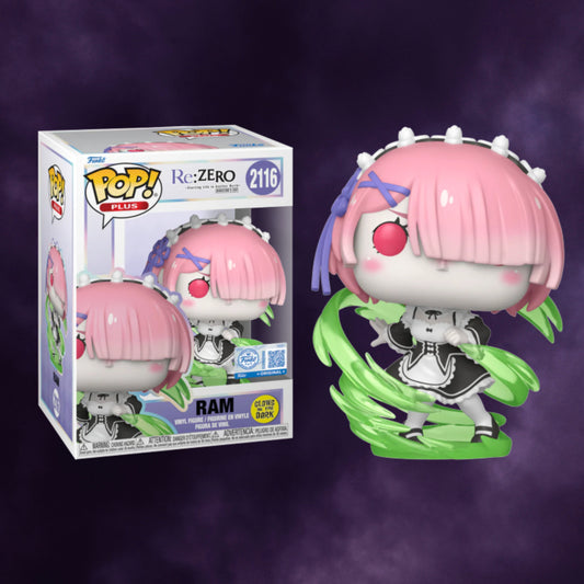 Re:ZERO – Ram (Wind Magic) Glow in the Dark Funko Pop! Plus #2116