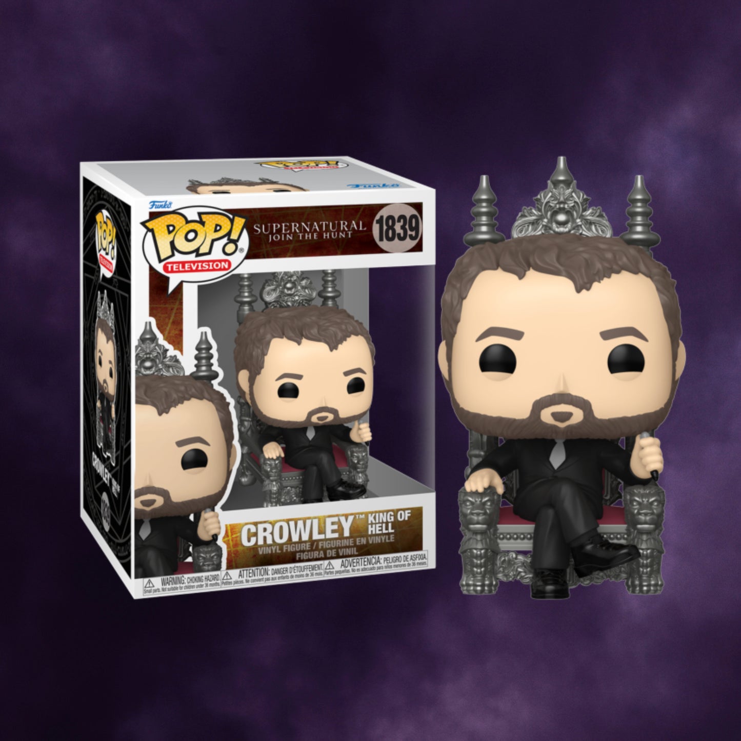 Funko Pop! Television: Supernatural – Crowley King of Hell #1839