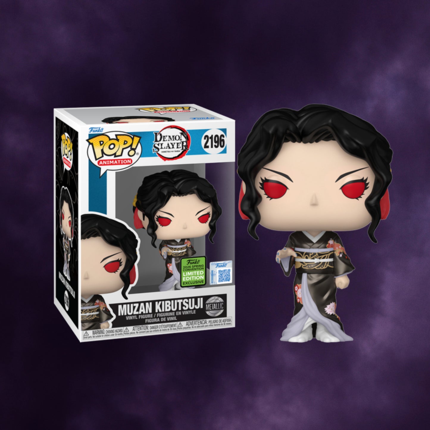 Funko Pop! Animation Demon Slayer – Muzan Kibutsuji Metallic Convention Exclusive #2196