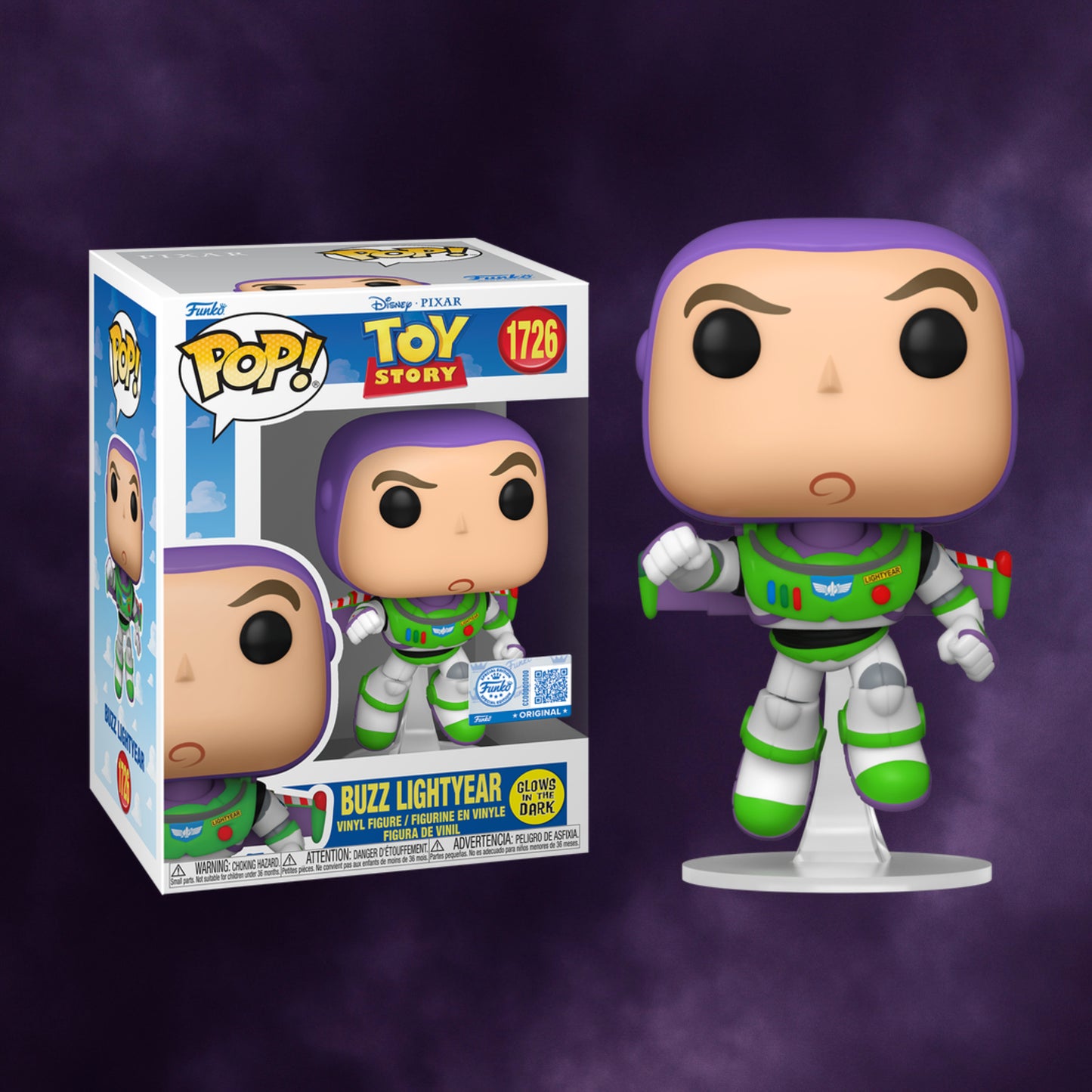 Funko Pop! Disney Pixar: Toy Story – Buzz Lightyear Glow in the Dark #1726