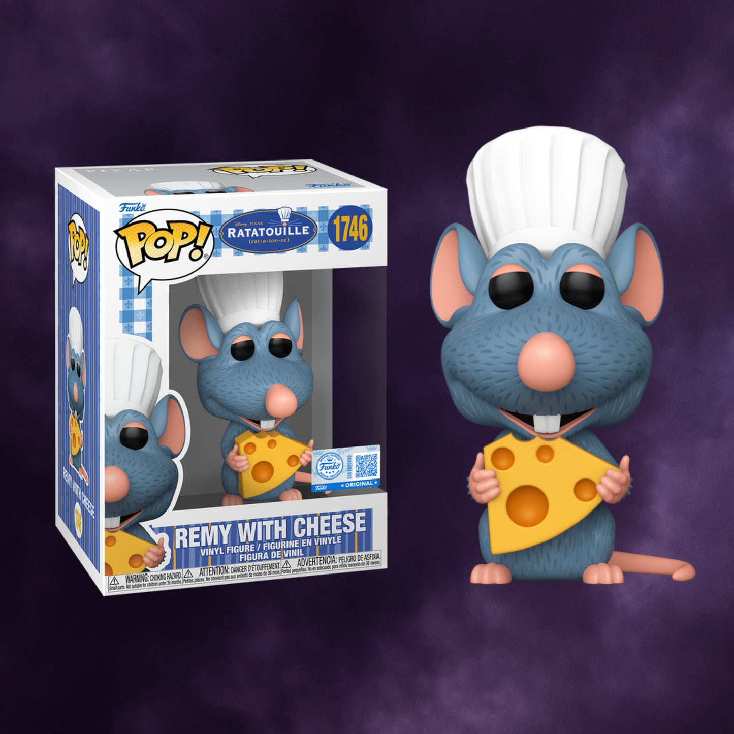 Funko Pop! Disney Pixar: Ratatouille – Remy with Cheese Exclusive #1746