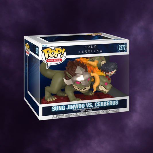 Funko Pop! Deluxe: Solo Leveling – Sung Jinwoo vs. Cerberus #2272