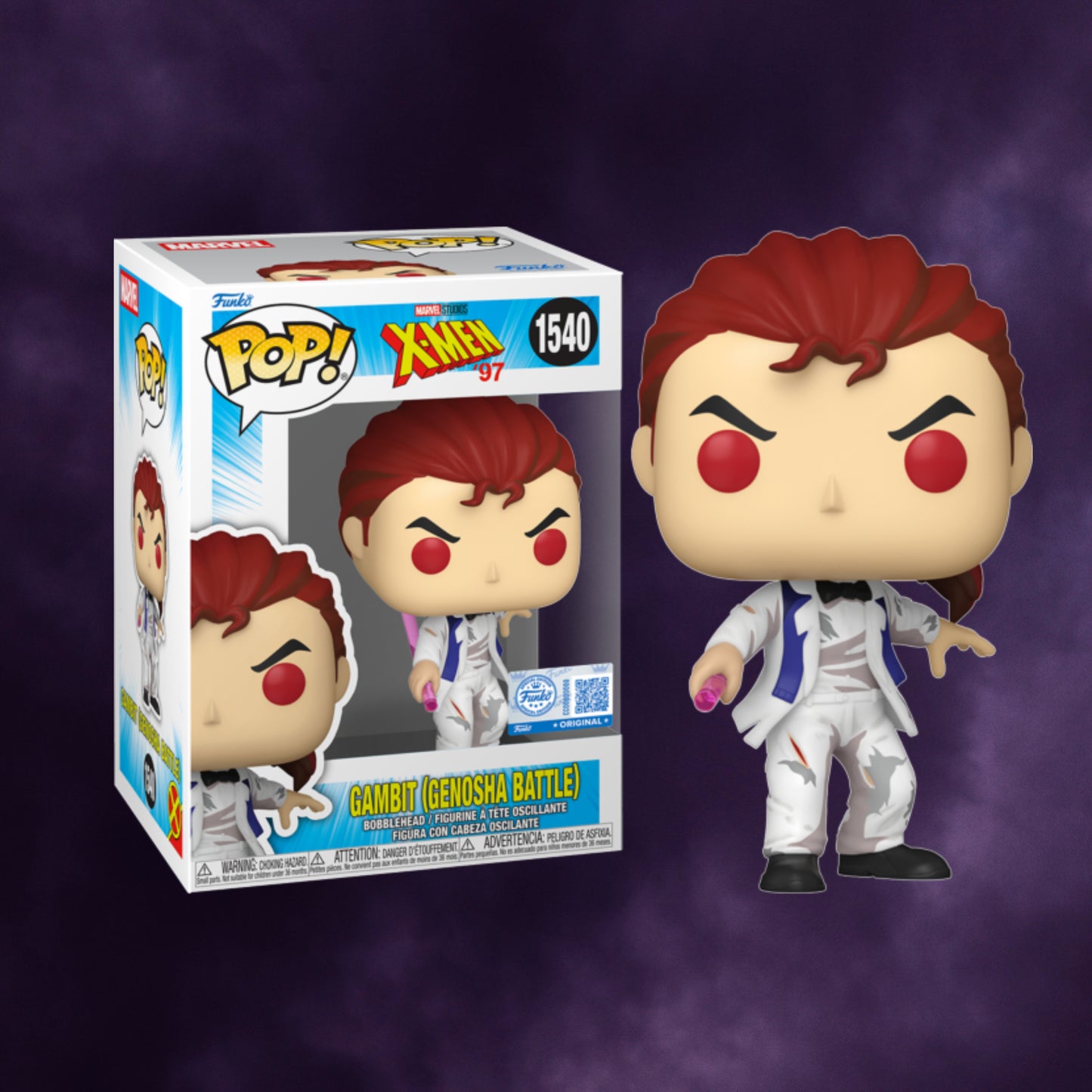 Funko Pop! Marvel X-Men '97 – Gambit (Genosha Battle) Exclusive #1540