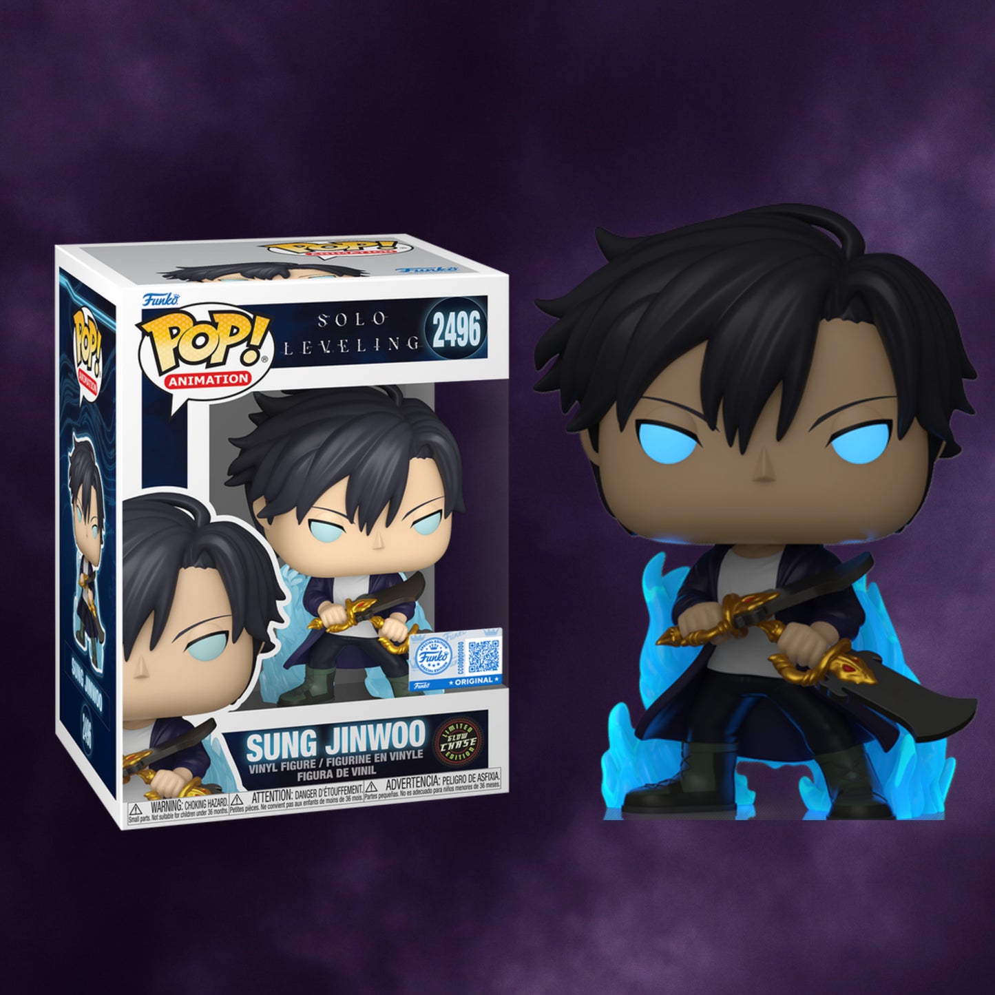 Funko Pop! Solo Leveling Sung Jinwoo #2496 (Limited Glow Chase)