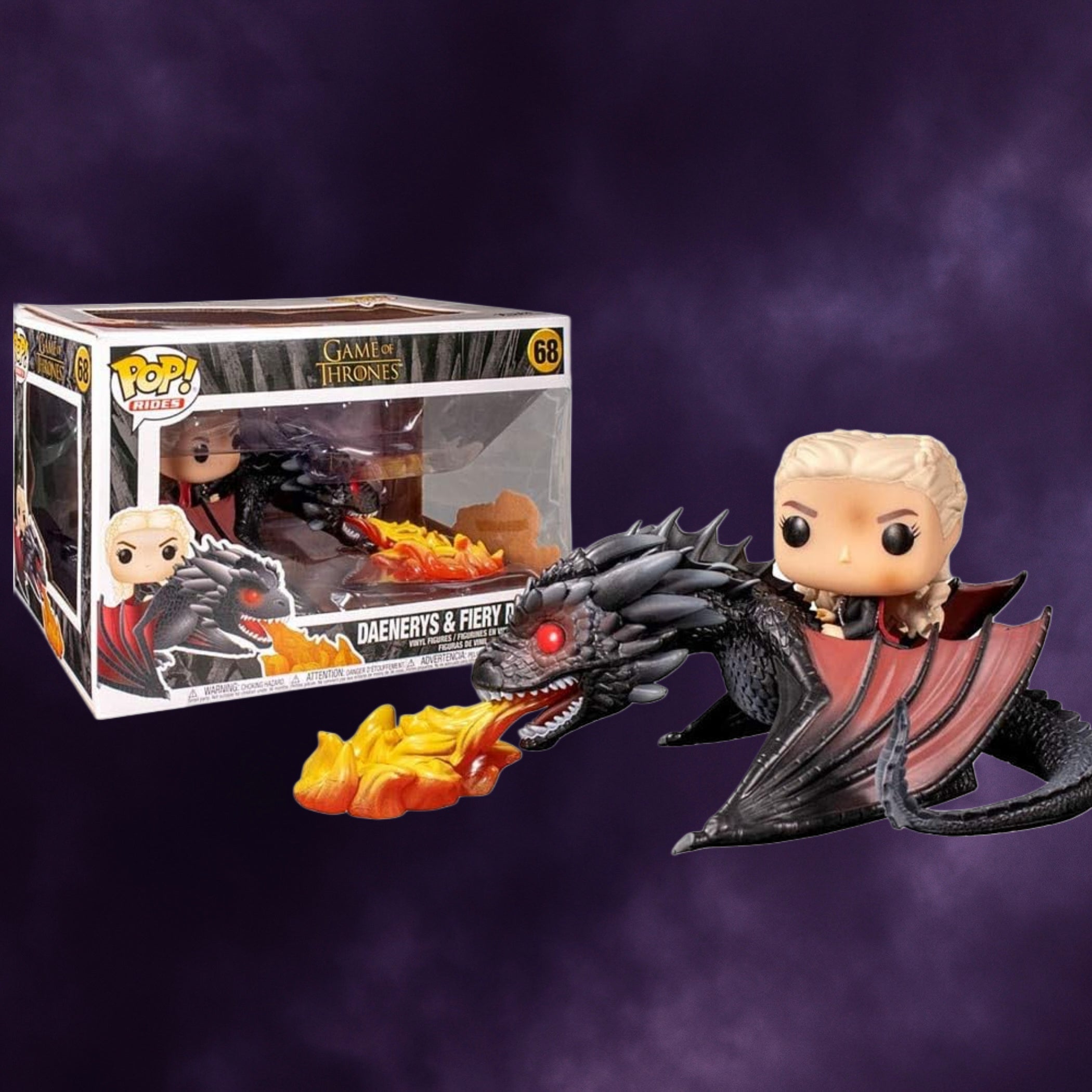 Funko Pop! Rides: Game of Thrones Daenerys & Fiery Drogon #68