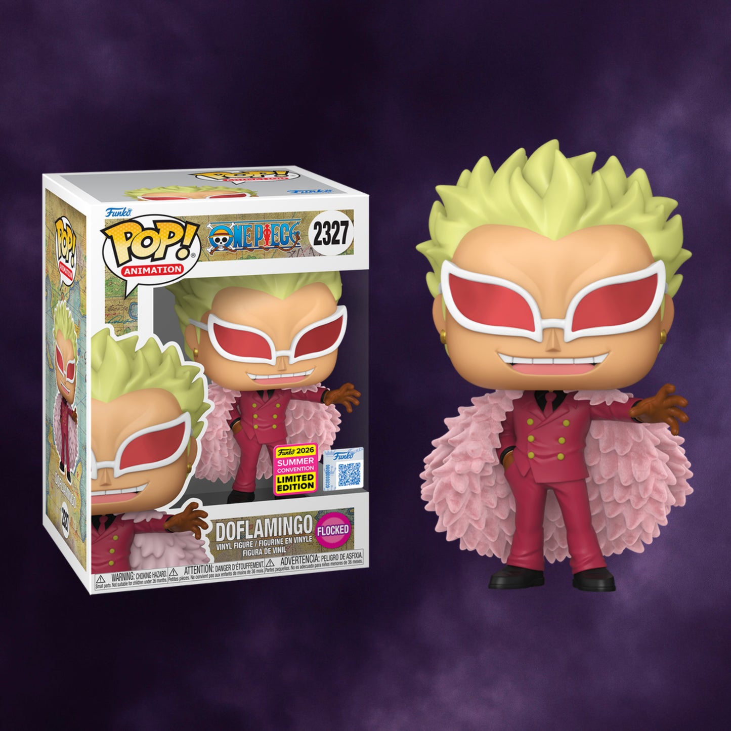 One Piece Pop! Animation Donquixote Doflamingo Flocked Summer Convention Limited Edition #2327