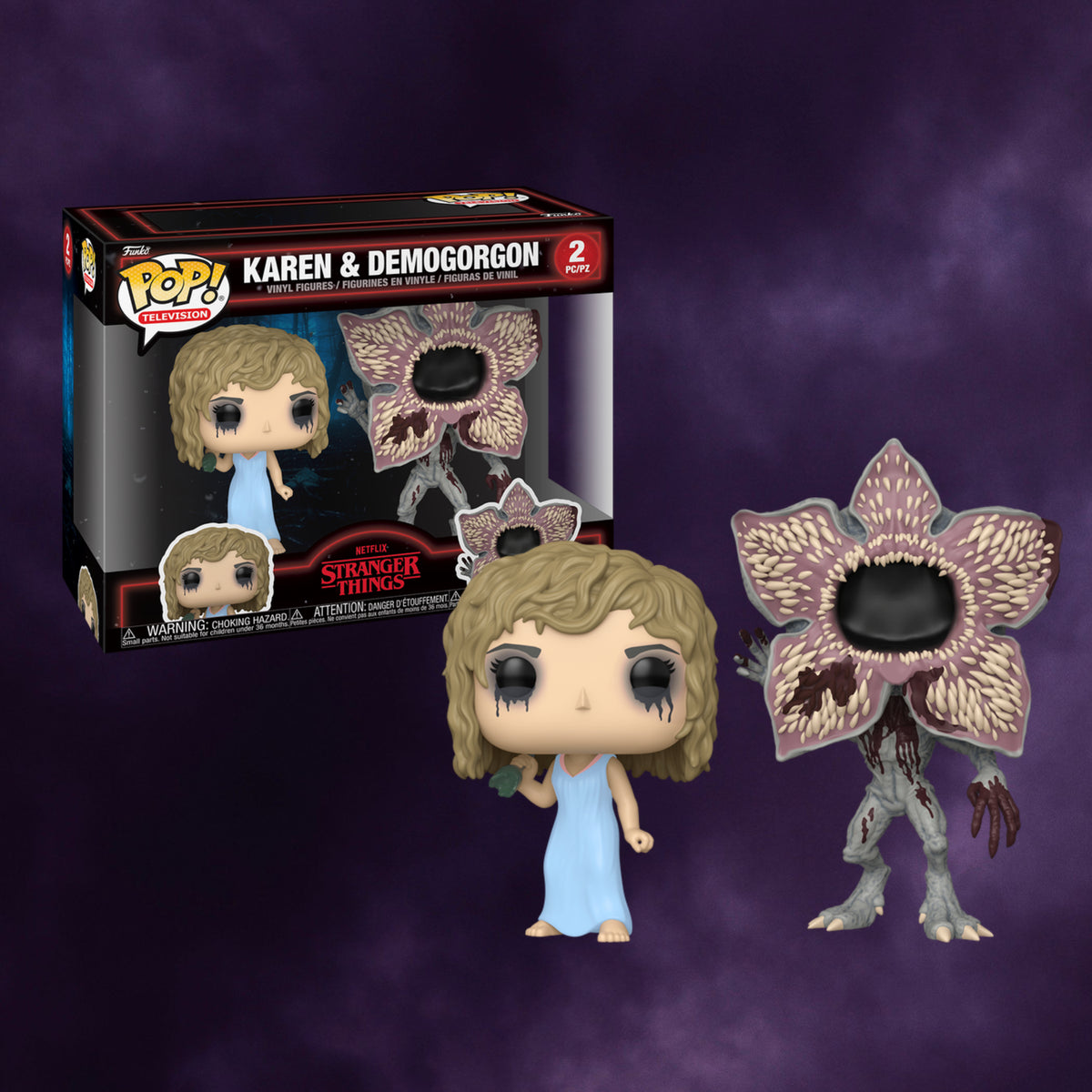 Stranger Things Pop! Television Karen &amp; Demogorgon 2-Pack