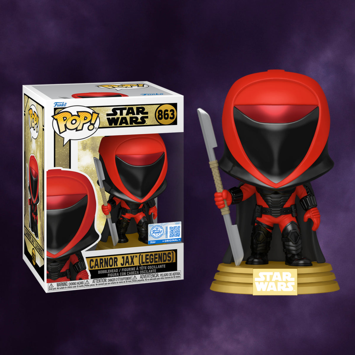 Star Wars Pop! Carnor Jax (Legends) #863