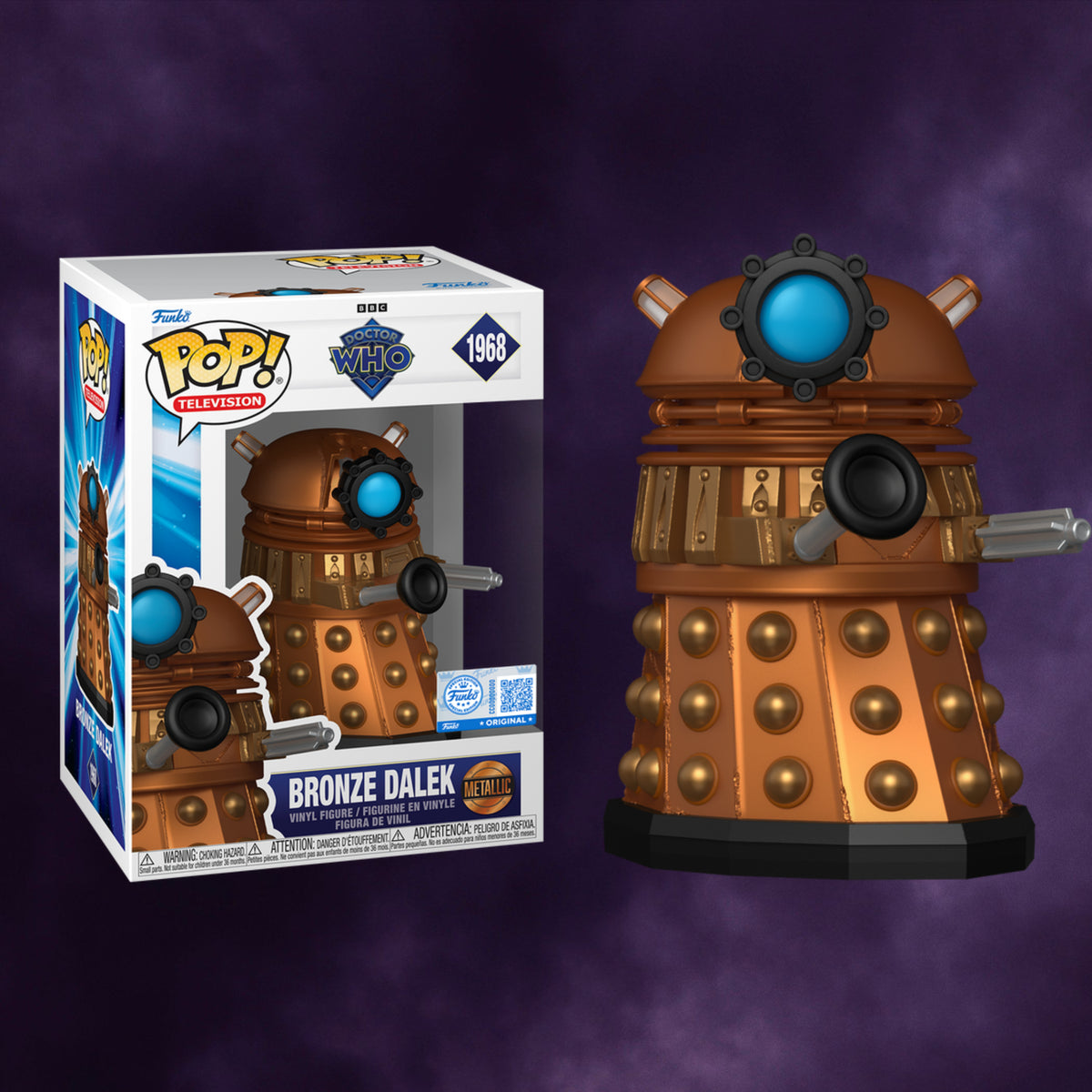 Doctor Who Pop! Television Dalek Metallic Chase #1968