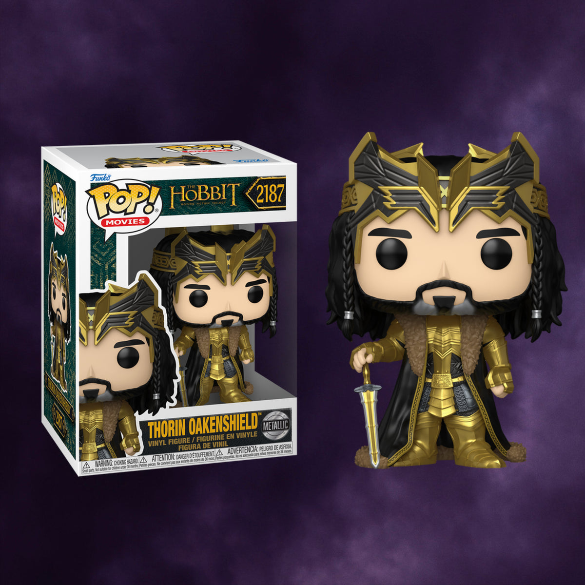 The Hobbit Pop! Movies Thorin Oakenshield Metallic #2187
