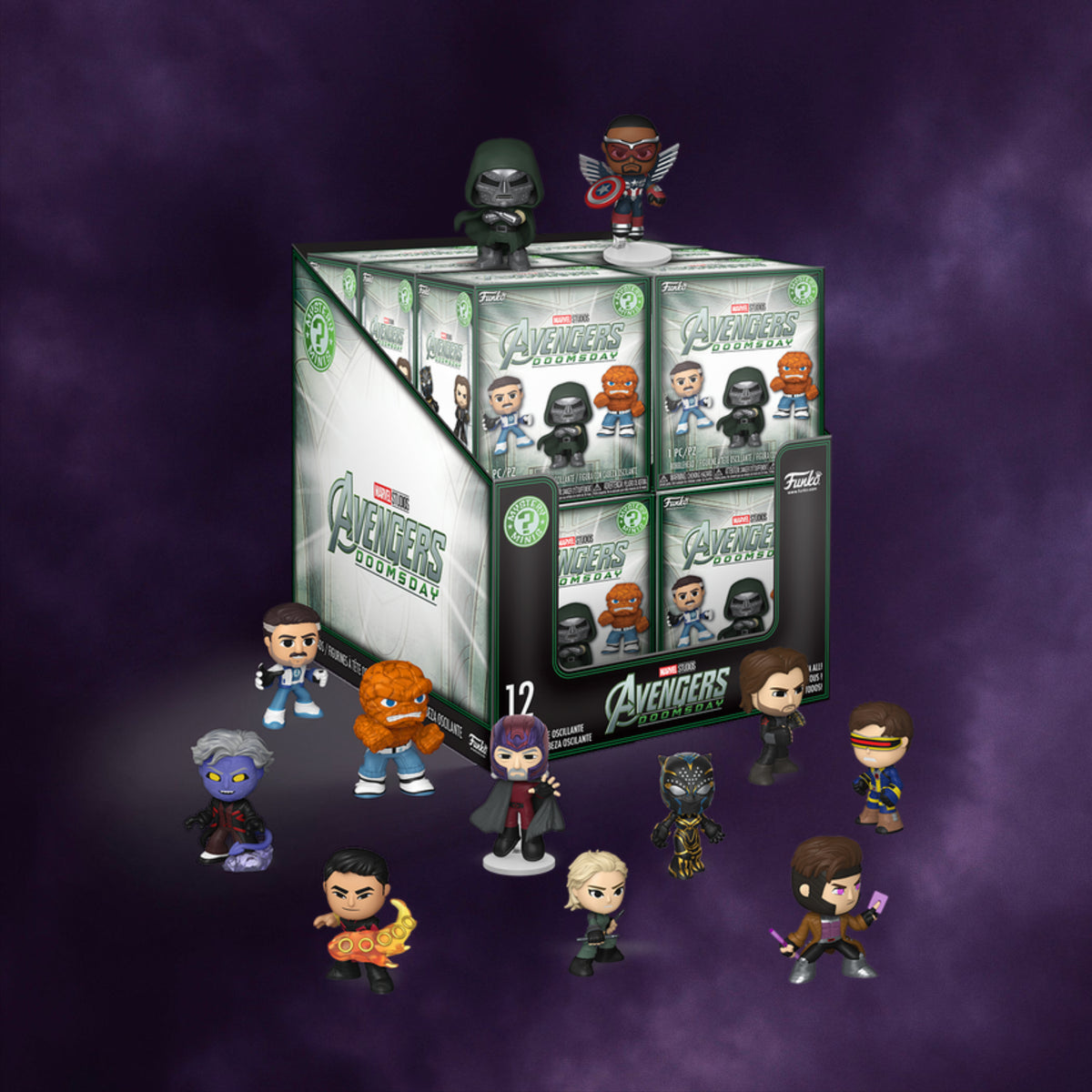 Funko Mystery Minis Marvel Studios Avengers: Doomsday – Blind Box Display