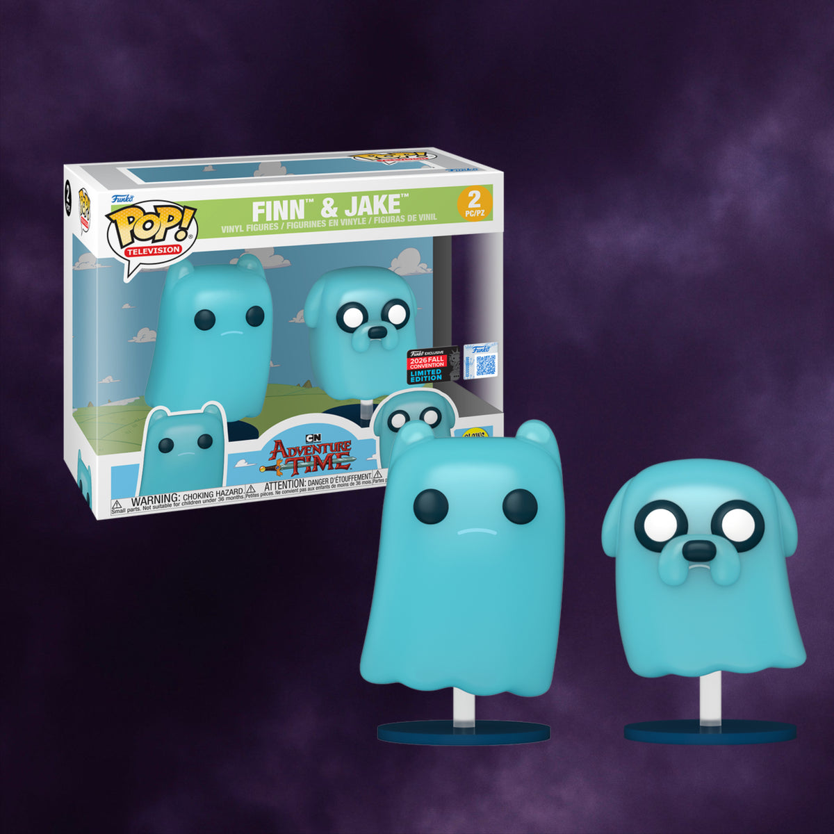 Funko Pop! Adventure Time – Finn & Jake 2-Pack – 2026 Fall Convention Exclusive